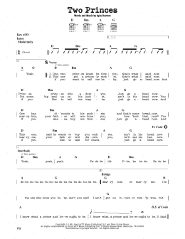 page one of Two Princes (Guitar Lead Sheet)