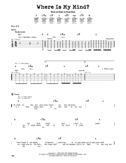page one of Where Is My Mind? (Guitar Lead Sheet)