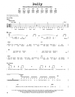 page one of Bully (Guitar Lead Sheet)