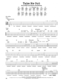 page one of Take Me Out (Guitar Lead Sheet)