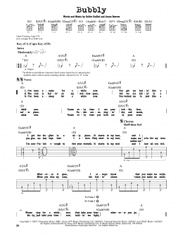 page one of Bubbly (Guitar Lead Sheet)