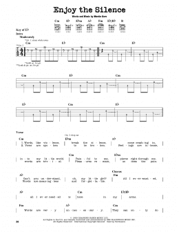 page one of Enjoy The Silence (Guitar Lead Sheet)