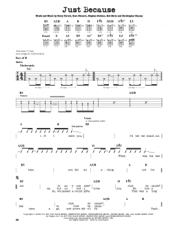 page one of Just Because (Guitar Lead Sheet)