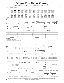 page one of When You Were Young (Guitar Lead Sheet)
