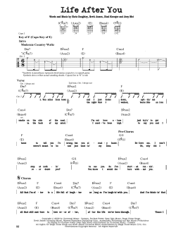 page one of Life After You (Guitar Lead Sheet)