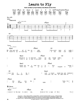 page one of Learn To Fly (Guitar Lead Sheet)