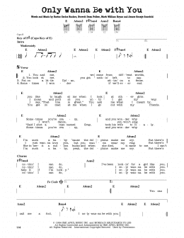 page one of Only Wanna Be With You (Guitar Lead Sheet)