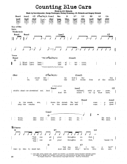 page one of Counting Blue Cars (Guitar Lead Sheet)