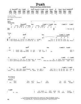 page one of Push (Guitar Lead Sheet)