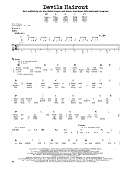 page one of Devils Haircut (Guitar Lead Sheet)