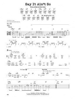 page one of Say It Ain't So (Guitar Lead Sheet)