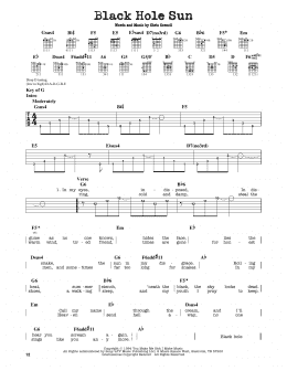 page one of Black Hole Sun (Guitar Lead Sheet)