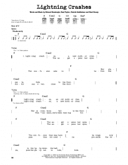 page one of Lightning Crashes (Guitar Lead Sheet)