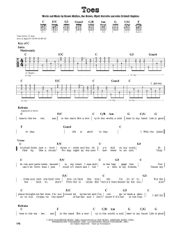 page one of Toes (Guitar Lead Sheet)