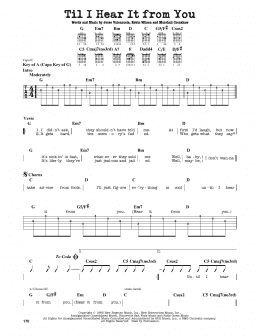page one of Til I Hear It From You (Guitar Lead Sheet)