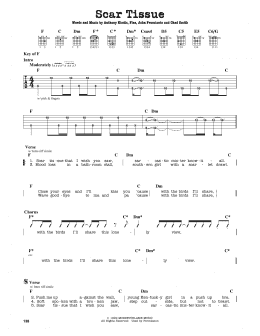 page one of Scar Tissue (Guitar Lead Sheet)