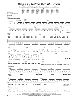 page one of Sugar, We're Goin' Down (Guitar Lead Sheet)