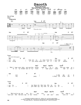 page one of Smooth (Guitar Lead Sheet)