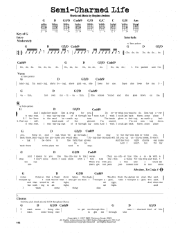 page one of Semi-Charmed Life (Guitar Lead Sheet)