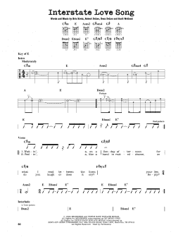 page one of Interstate Love Song (Guitar Lead Sheet)