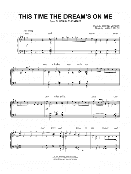 page one of This Time The Dream's On Me [Jazz version] (arr. Brent Edstrom) (Piano Solo)