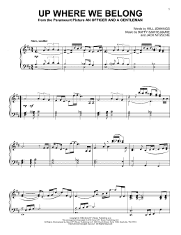 page one of Up Where We Belong (Piano Solo)