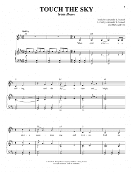 page one of Touch The Sky (From Brave) (Piano & Vocal)