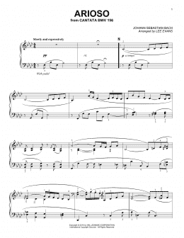 page one of Arioso (Piano Solo)