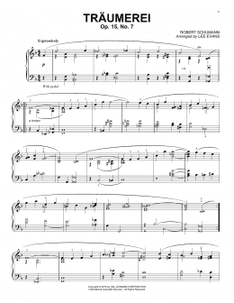 page one of Reverie (Traumerei), Op. 15, No. 7 (arr. Lee Evans) (Piano Solo)