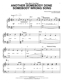 page one of (Hey, Won't You Play) Another Somebody Done Somebody Wrong Song (Very Easy Piano)