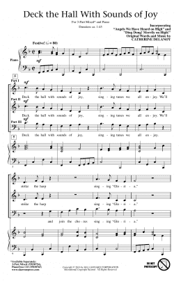 page one of Deck The Hall With Sounds Of Joy (3-Part Mixed Choir)