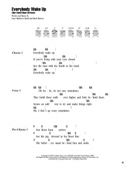 page one of Everybody Wake Up (Our Finest Hour Arrives) (Guitar Chords/Lyrics)