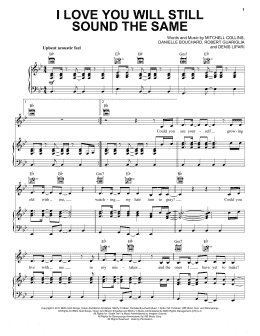 page one of I Love You Will Still Sound The Same (Piano, Vocal & Guitar Chords (Right-Hand Melody))