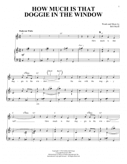 page one of How Much Is That Doggie In The Window (Piano & Vocal)