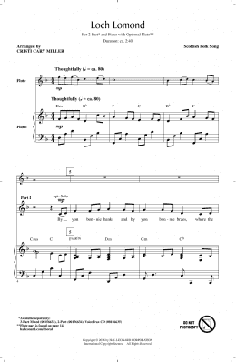 page one of Loch Lomond (2-Part Choir)