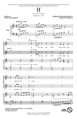page one of If (2-Part Choir)