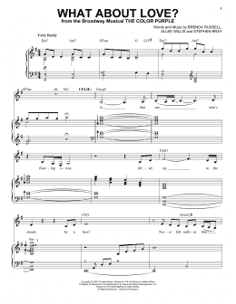 page one of What About Love? (Piano & Vocal)