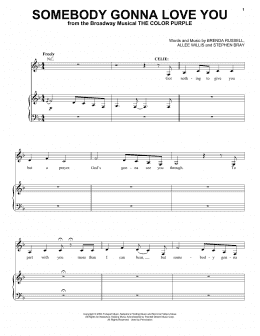 page one of Somebody Gonna Love You (Piano & Vocal)