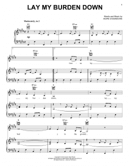 page one of Lay My Burden Down (Piano, Vocal & Guitar Chords (Right-Hand Melody))