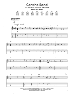 page one of Cantina Band (from Star Wars: A New Hope) (Easy Guitar Tab)