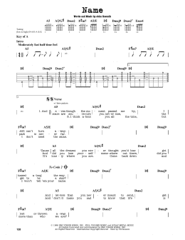page one of Name (Guitar Lead Sheet)