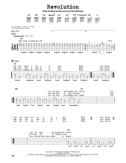 page one of Revolution (Guitar Lead Sheet)