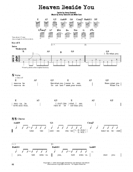 page one of Heaven Beside You (Guitar Lead Sheet)