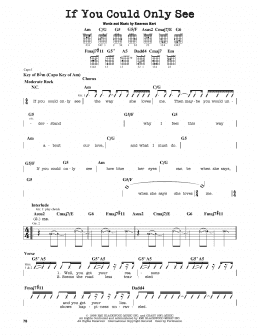 page one of If You Could Only See (Guitar Lead Sheet)