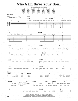 page one of Who Will Save Your Soul (Guitar Lead Sheet)