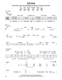 page one of Drive (Guitar Lead Sheet)