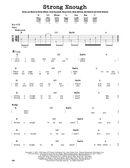page one of Strong Enough (Guitar Lead Sheet)