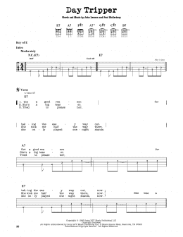 page one of Day Tripper (Guitar Lead Sheet)