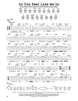 page one of Do You Feel Like We Do (Guitar Lead Sheet)