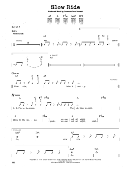 page one of Slow Ride (Guitar Lead Sheet)